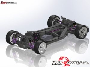 Weld Overdose 2015 Prototype RC Drift Chassis - DriftMission 2